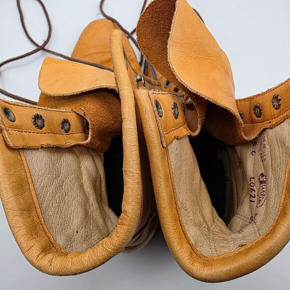 Justin Boots Womens Size 5 C Brown Boots Made In USA Casual Outdoors L0621 - Picture 6 of 12